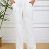 Slim Straight Comfort Pants by Khanluxe