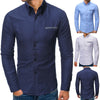 Men's Polka Dot Slim Long Sleeved Shirt by maamgic