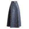 Sequin Retro Midi Skirt – Vintage Glamour, Modern Edge by Khanluxe
