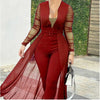 Fashion Deep V Long Sleeve by Khanluxe