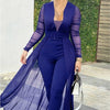 Fashion Deep V Long Sleeve by Khanluxe