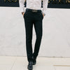 Casual business trousers slim-fit by Khanluxe