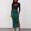 Elegant Satin Sheath Dress by maamgic