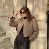 French Retro Short Coat – Parisian Chic, Timeless Outerwear by Khanluxe