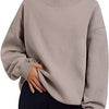 Women's Round Neck Loose Hoodie – Cozy Relaxed Streetwear by Khanluxe