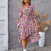 Floral Long Sleeve Dress by Khanluxe