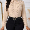 Ladies' Polka Dot Long-Sleeve Blouse by Khanluxe