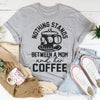 Coffee & Mom T-Shirt – Cute Gift for Moms Who Run on Coffee by Khanluxe