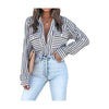 Men's Classic Stripe Shirt – Versatile Style in Black, Blue & Brown by Khanluxe