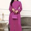 Ladies' Elegant Temperament, Solid Color Ring Belt, Versatile Long Sleeved Jumpsuit by maamgic