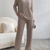 Women's Top & Casual Straight Pants Set – Effortless Chic by Khanluxe