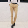 Casual business trousers slim-fit by Khanluxe