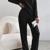 Women's Top & Casual Straight Pants Set – Effortless Chic by Khanluxe