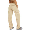 Women's Multi-Pocket Cargo Wide-Leg Pants — High-Waist Sports Trousers by Khanluxe