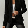 Women's Blazer Jacket Suit Coat Single-breasted Stand Collar Tops Slim Outerwear Temperament Office Jacket