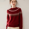 Jacquard Cashmere Sweater by Khanluxe