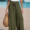 Drawstring Wide-leg Pants by Khanluxe
