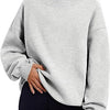 Women's Round Neck Loose Hoodie – Cozy Relaxed Streetwear by Khanluxe