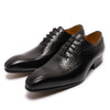 Men's Carved Business Casual Leather Shoes Pointed Lace by maamgic