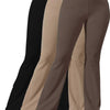 Women's Ribbed High Waist Pants – Flattering Stretch Trousers by Khanluxe