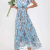 Floral Short Sleeve Dress by Khanluxe