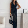 V-Neck Sleeveless Jumpsuit – One-Piece, Infinite Occasions by Khanluxe