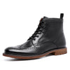 Men's Business English Style Leather Boots by maamgic