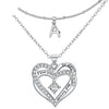 Double-Heart Double-layer Necklace Romantic High-grade Pendant Female European And American Fashion Jewelry by maamgic