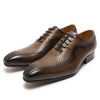 Men's Carved Business Casual Leather Shoes Pointed Lace by maamgic
