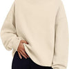 Women's Round Neck Loose Hoodie – Cozy Relaxed Streetwear by Khanluxe