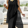 Elegant Irregular Chiffon Sleeveless Dress by Khanluxe
