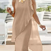 Elegant Irregular Chiffon Sleeveless Dress by Khanluxe