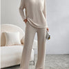 Women's Top & Casual Straight Pants Set – Effortless Chic by Khanluxe