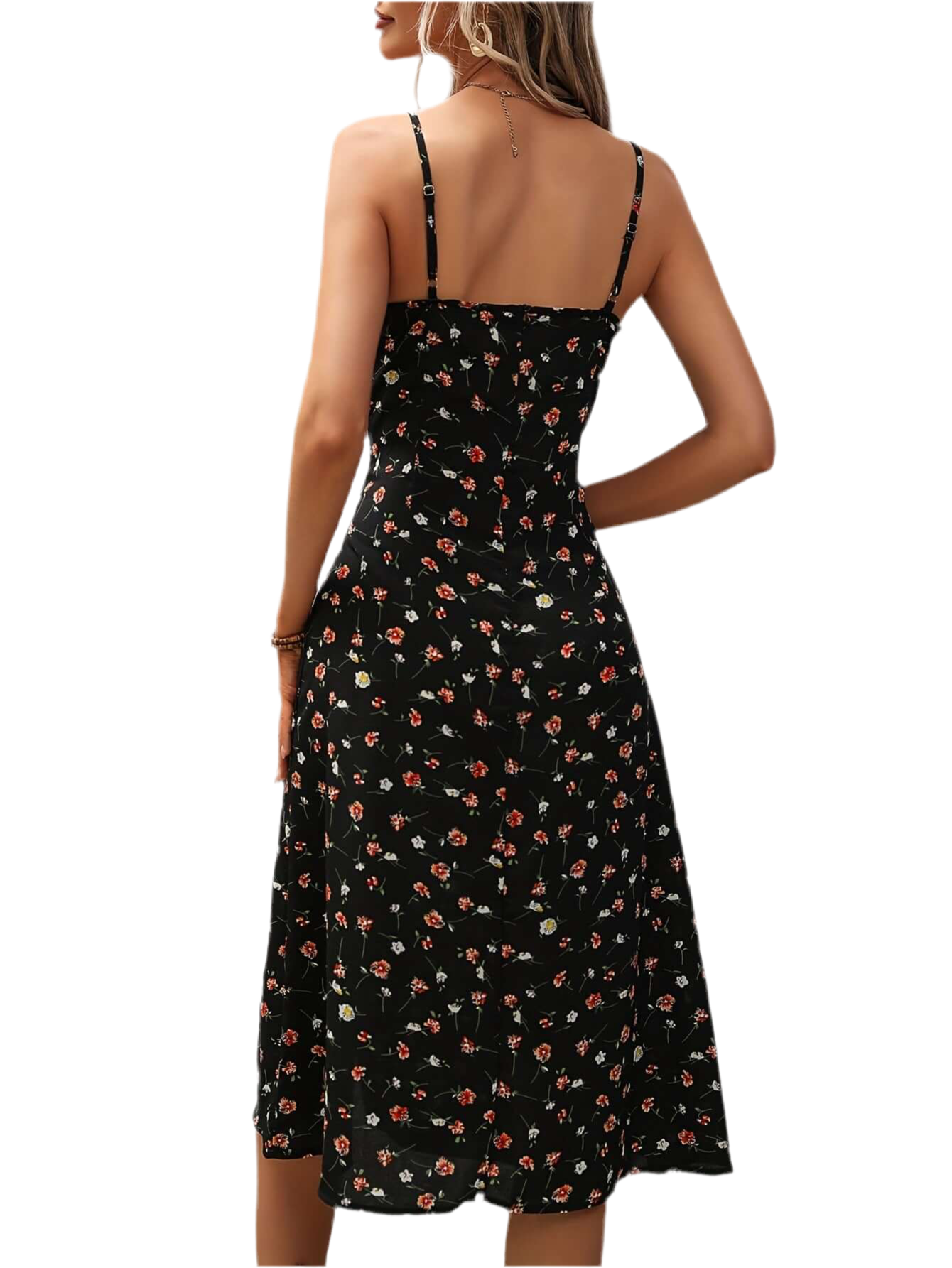 <p>Cut with fluid elegance, this silhouette glides through the evening with quiet confidence and an unmistakable sense of allure. Every movement reveals a refined presence that lingers long after the moment has passed.</p>