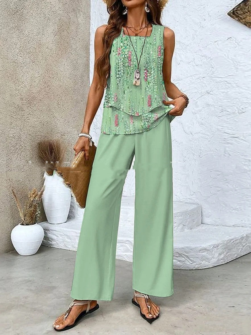 Sleeveless Double-Layer Vest