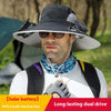 Outdoor Solar Fan Sun Hat
