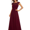 Chiffon Lace Bridesmaid Dress