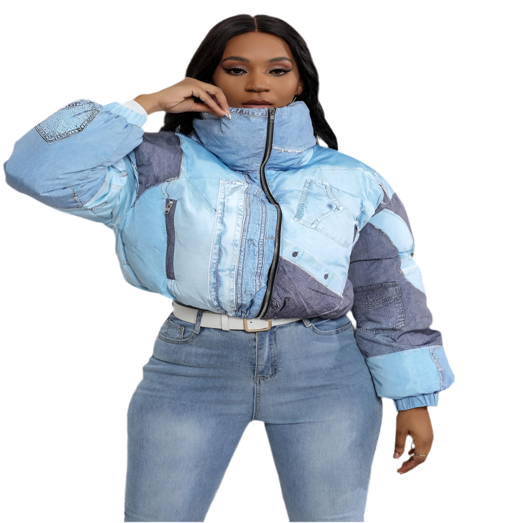 Jacket Denim Printing Cotton Coat Jacket