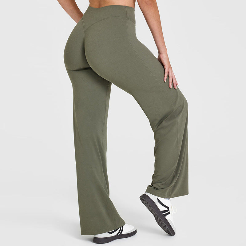 Yoga Thin High Waist Straight Pants