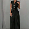 Sleeveless Vest & Pants Set