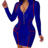 V-Neck Midi Fashion Dress