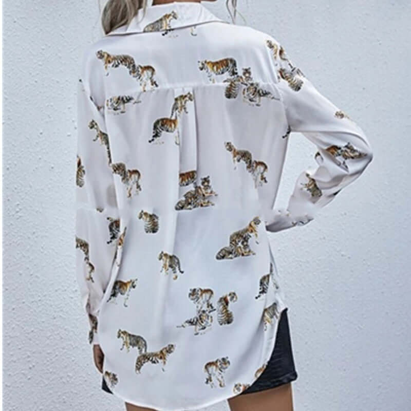 Tiger Print Long Shirt