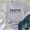 Jesus Print Women Tshirts