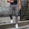 Loose Plaid Print Trousers