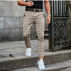 Loose Plaid Print Trousers