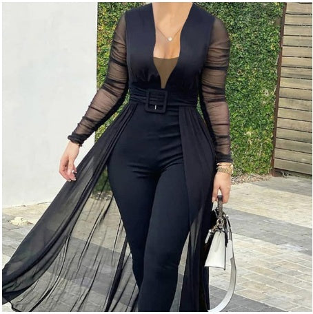 Fashion Deep V Long Sleeve