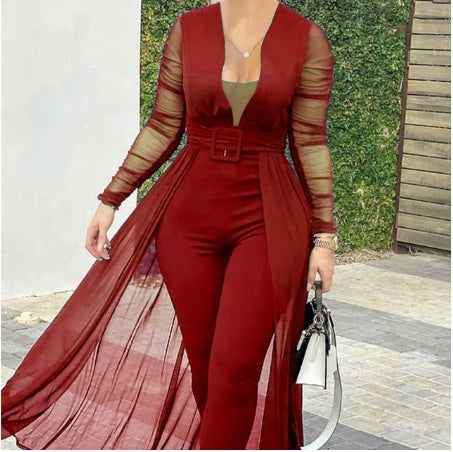Fashion Deep V Long Sleeve