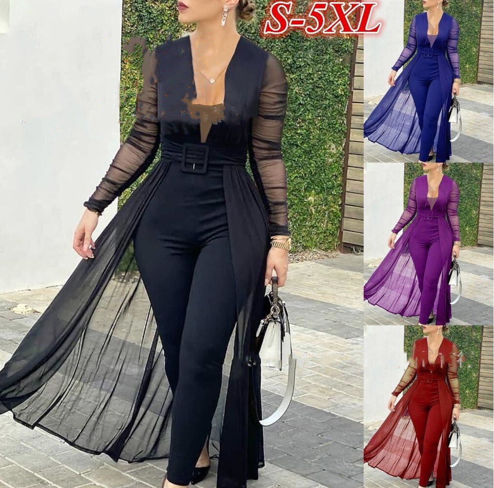 Fashion Deep V Long Sleeve
