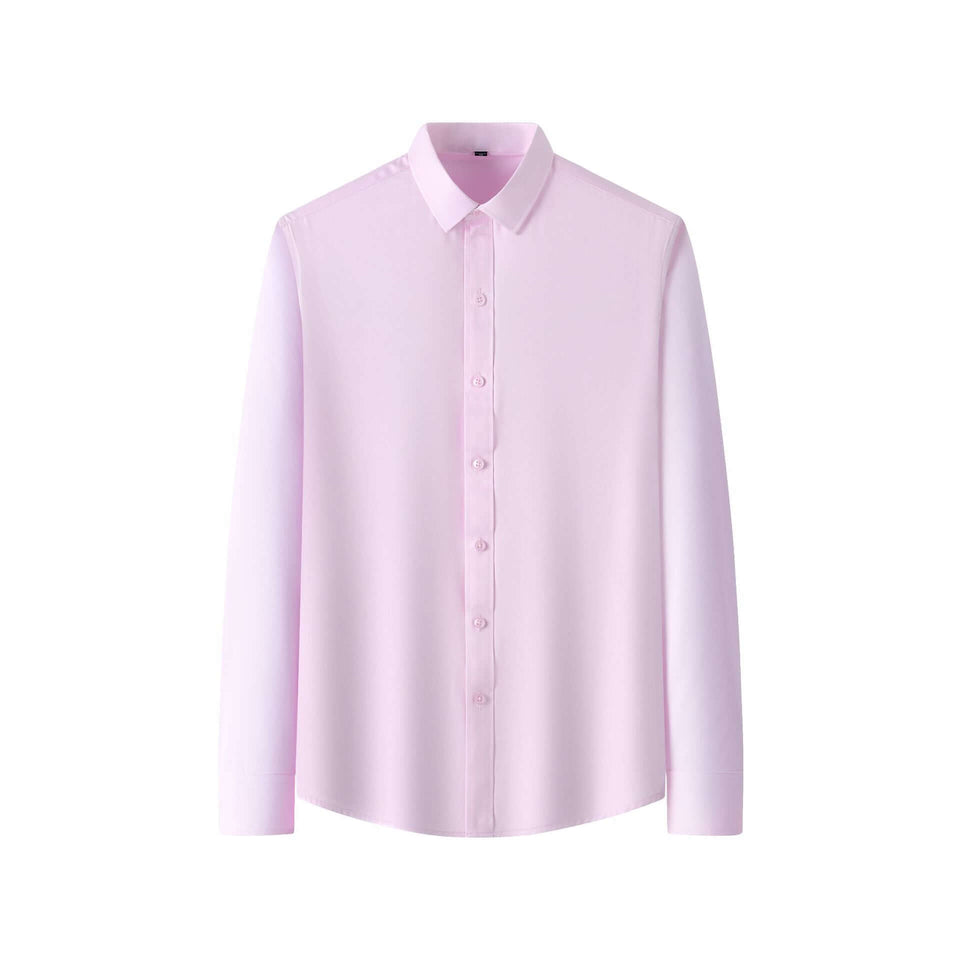 Plus Size Full Elastic Force Shirt Men's Long Sleeve