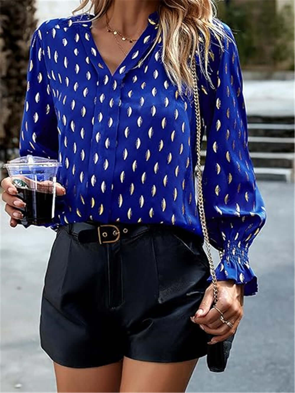 Bubble Sleeve Blouse